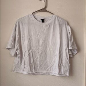 wild fable White Cropped Crewneck Tee
